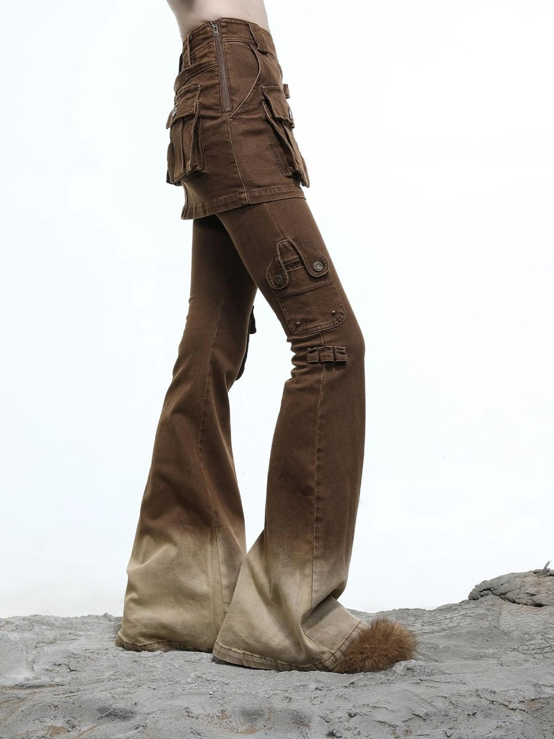 Moon Priestess Washed Denim Culottes