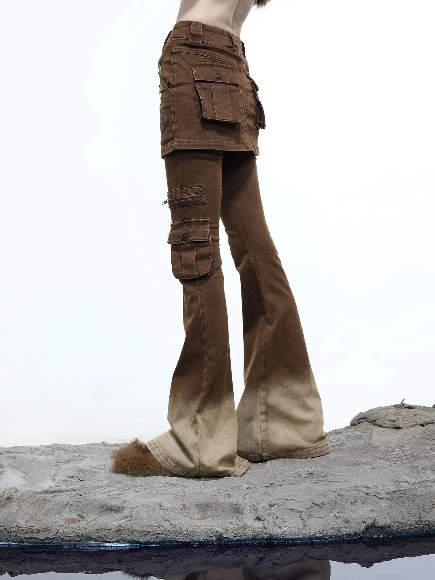 Moon Priestess Washed Denim Culottes