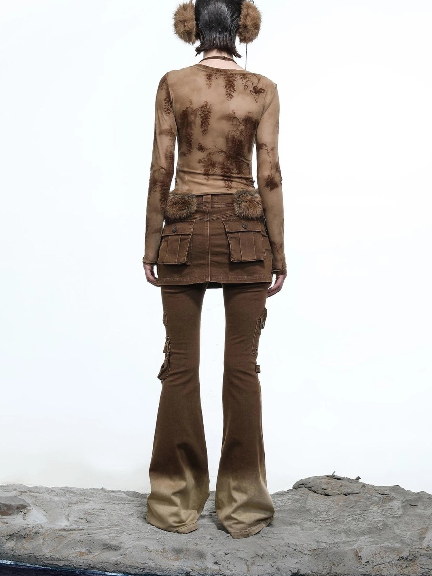 Moon Priestess Washed Denim Culottes