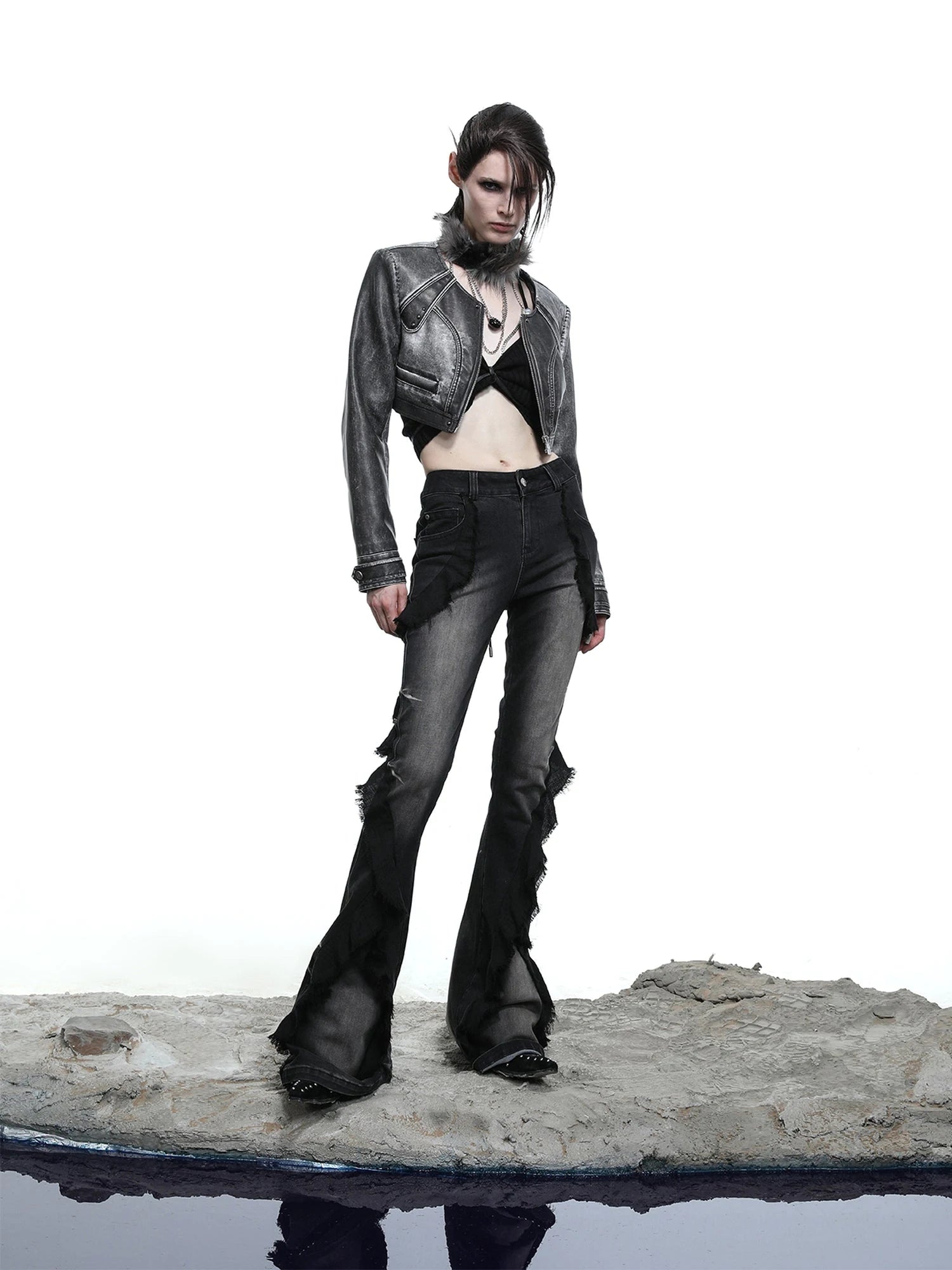 Moon Washed Motorcycle Jacket