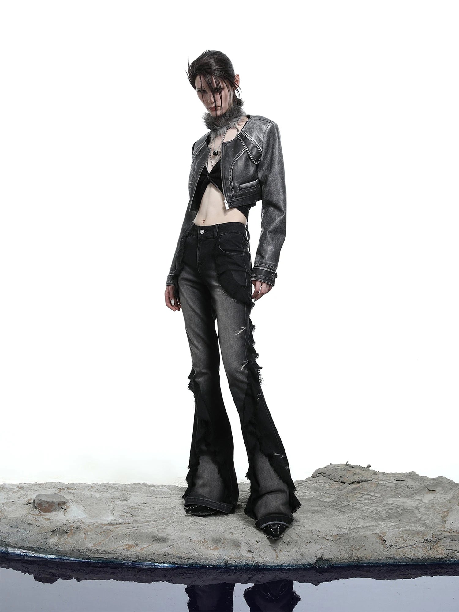 Moon Washed Motorcycle Jacket