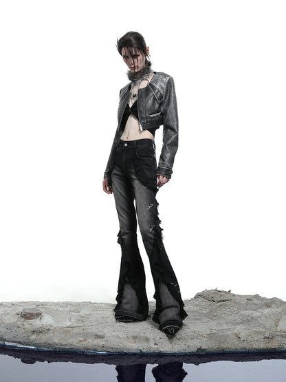 Moon Washed Motorcycle Jacket