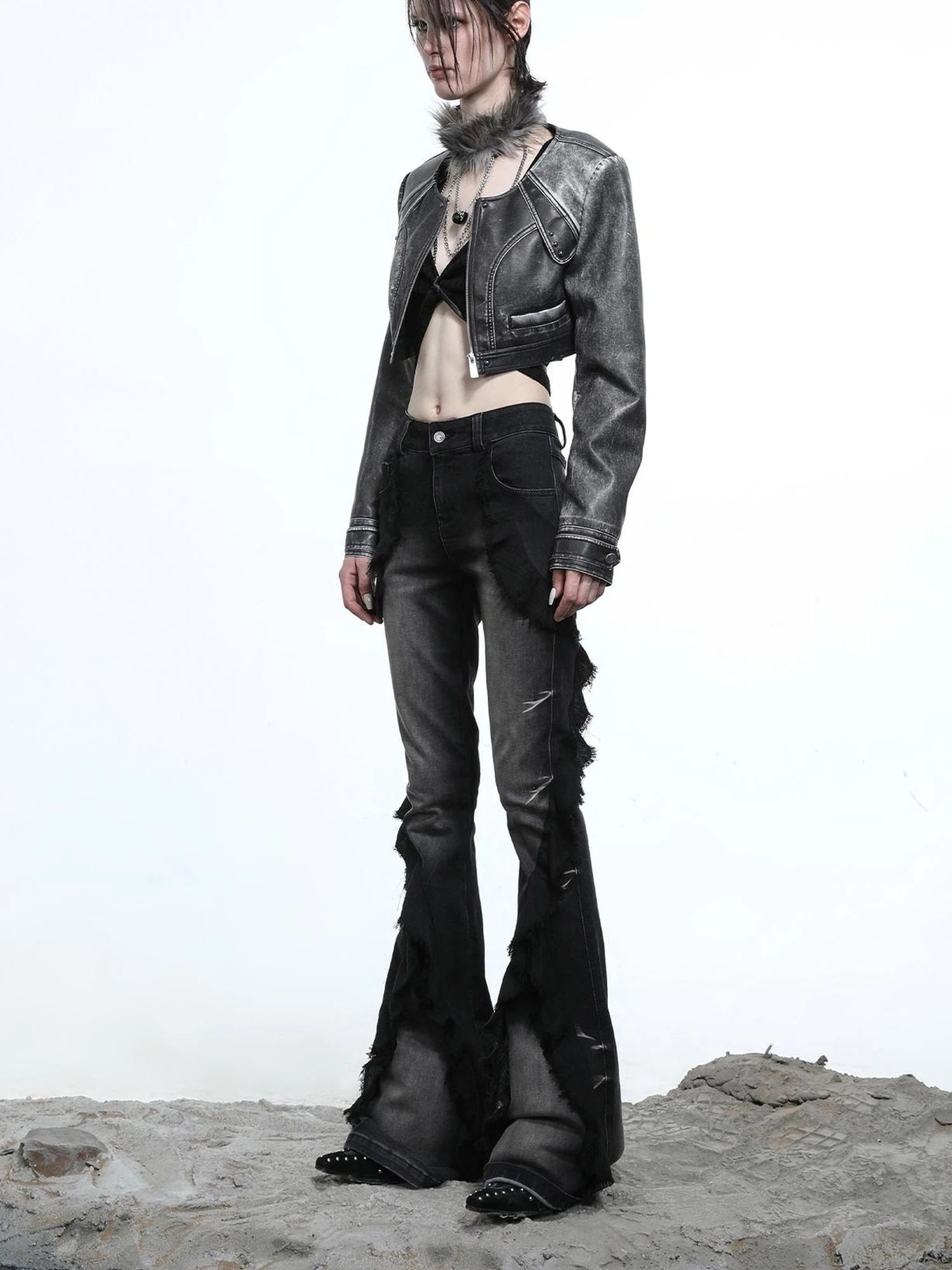 Moon Washed Motorcycle Jacket