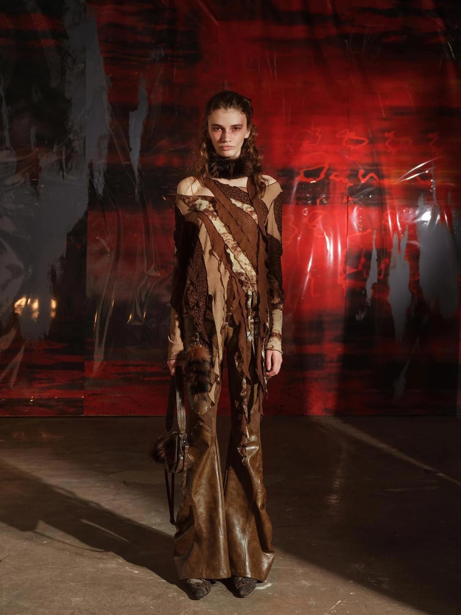 Multi Textured Patchwork Wasteland Top