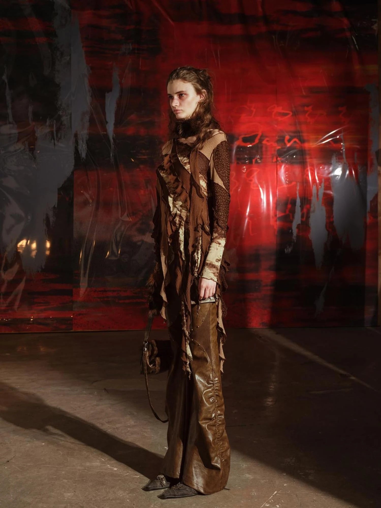 Multi Textured Patchwork Wasteland Top