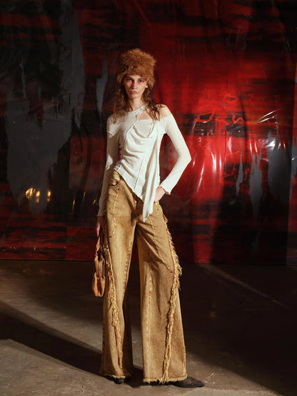 Off Shoulder Asymmetrical Top