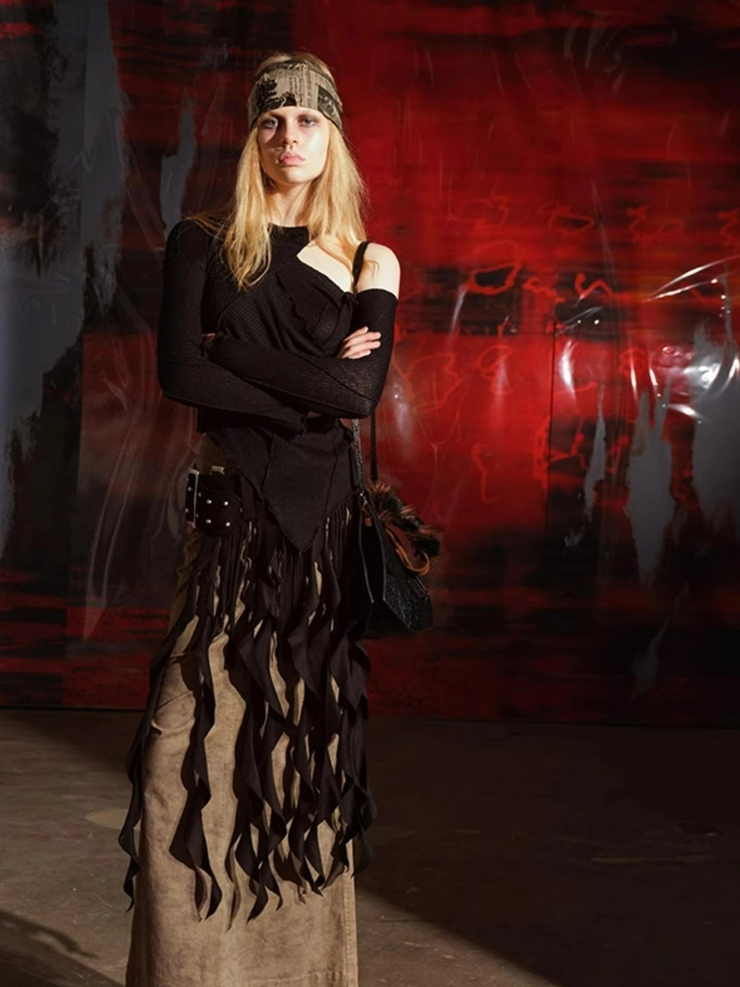 Off Shoulder Asymmetrical Top