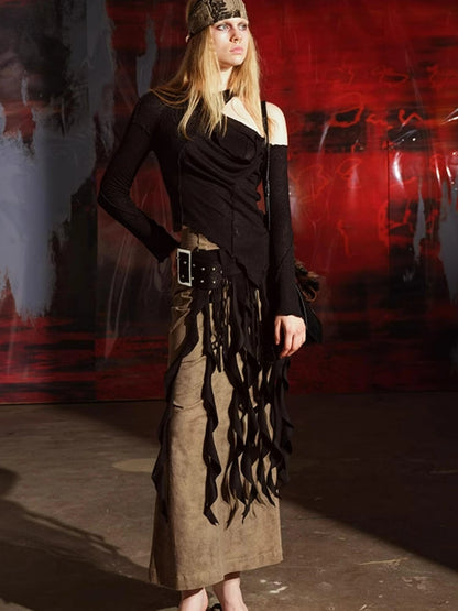 Off Shoulder Asymmetrical Top