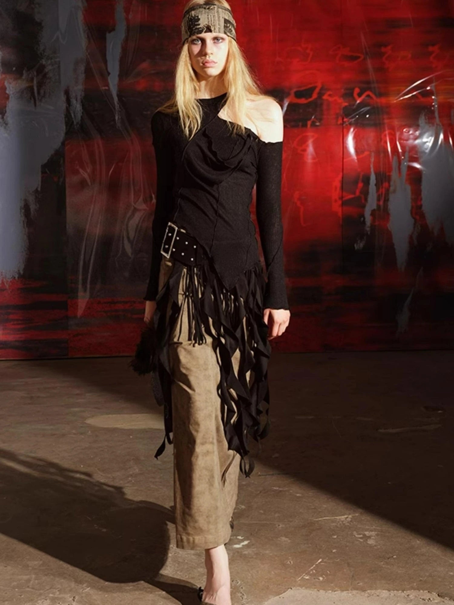 Off Shoulder Asymmetrical Top