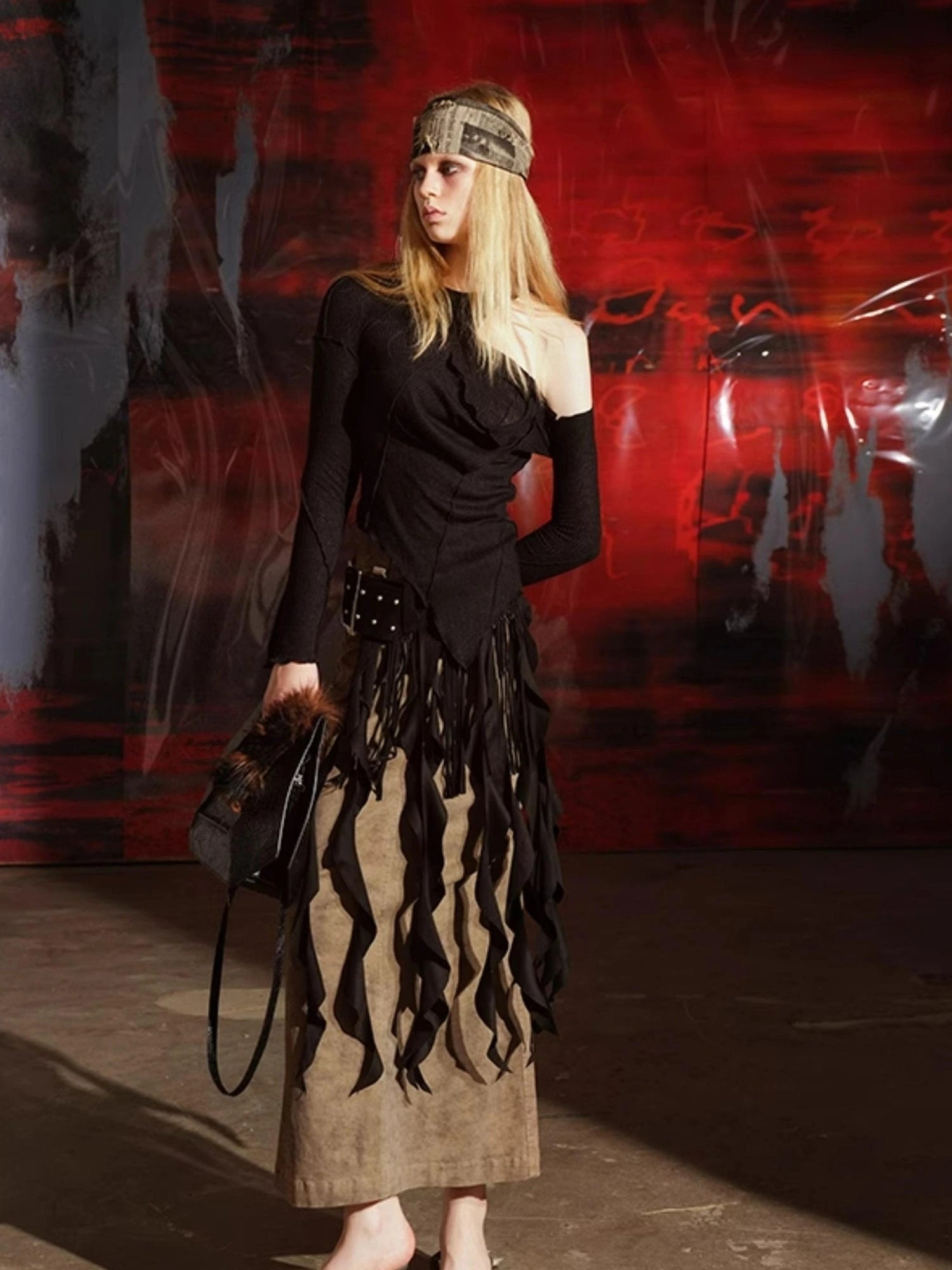 Off Shoulder Asymmetrical Top