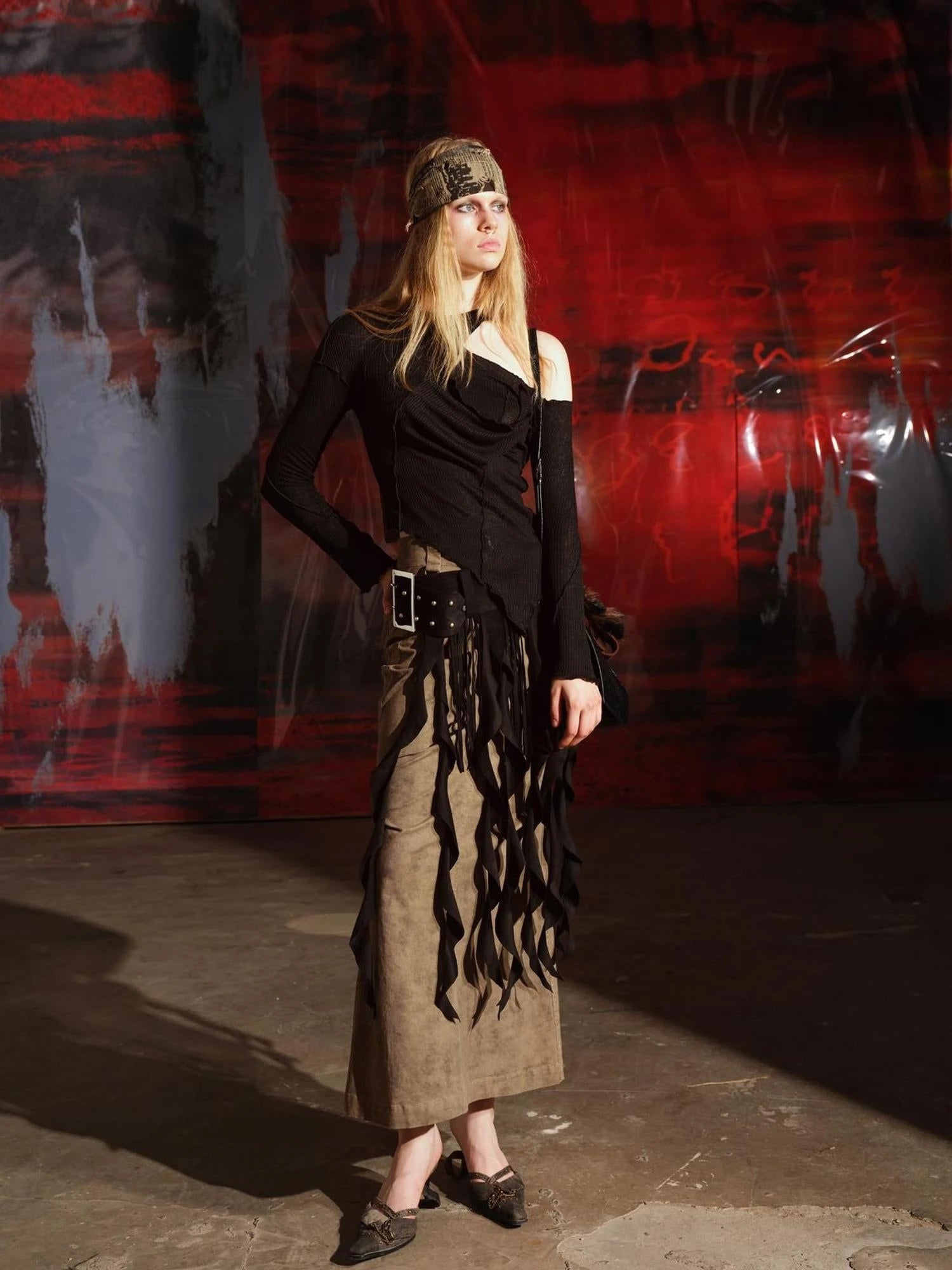 Off Shoulder Asymmetrical Top