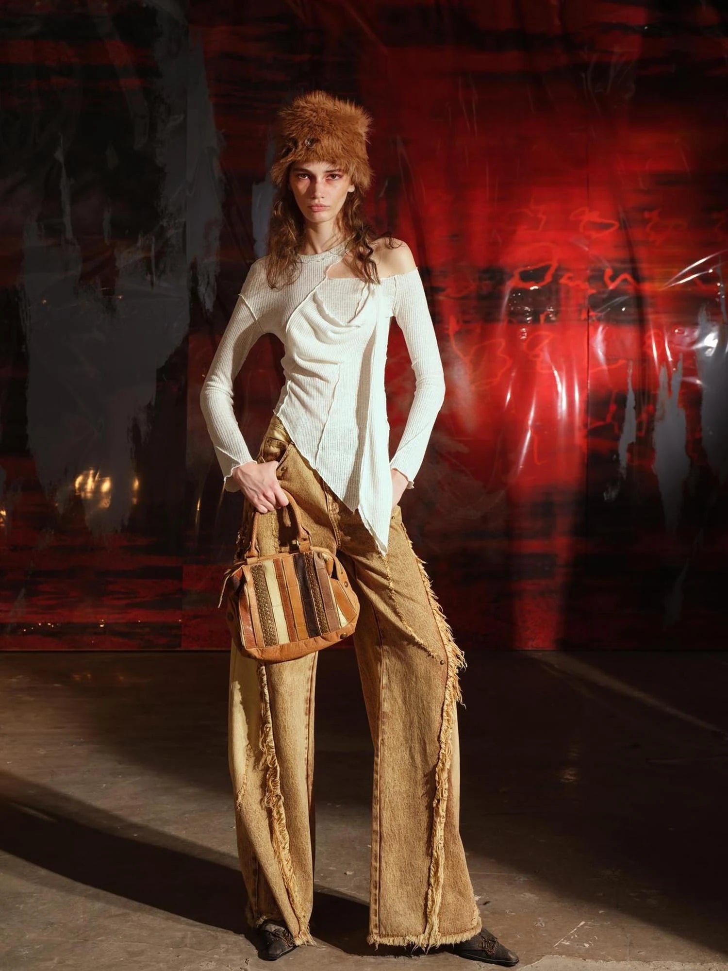 Off Shoulder Asymmetrical Top