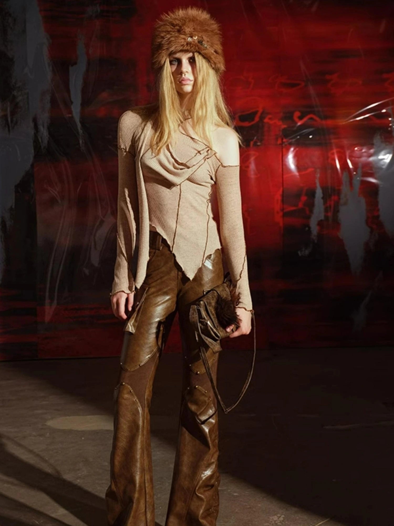 Off Shoulder Asymmetrical Top