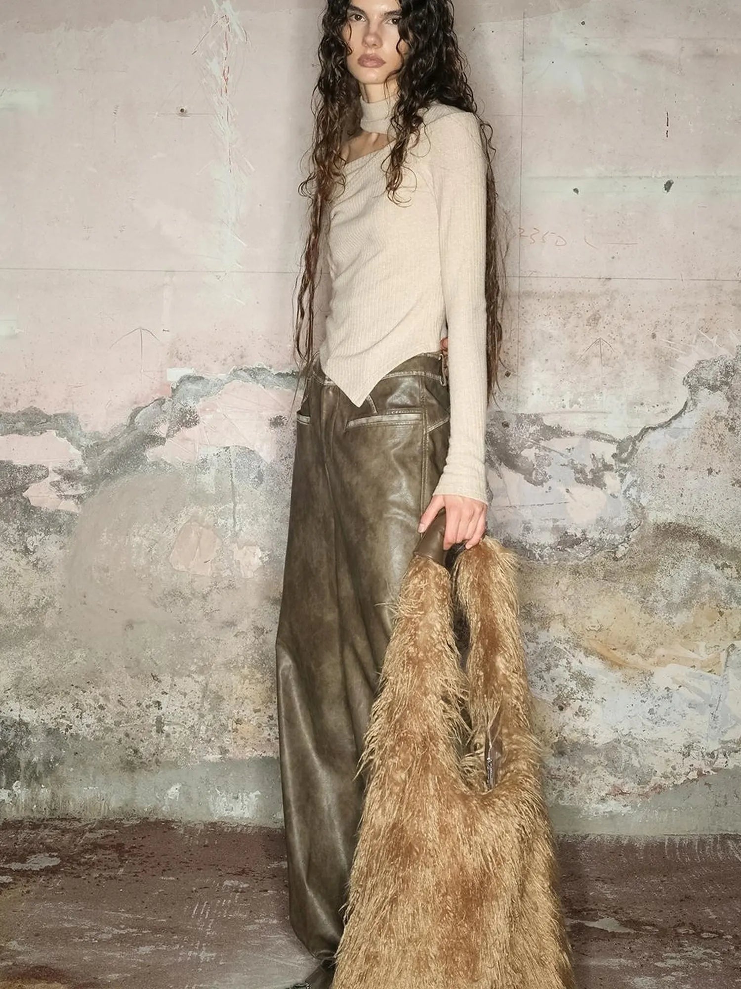 Off Shoulder Ribbed Knit Top