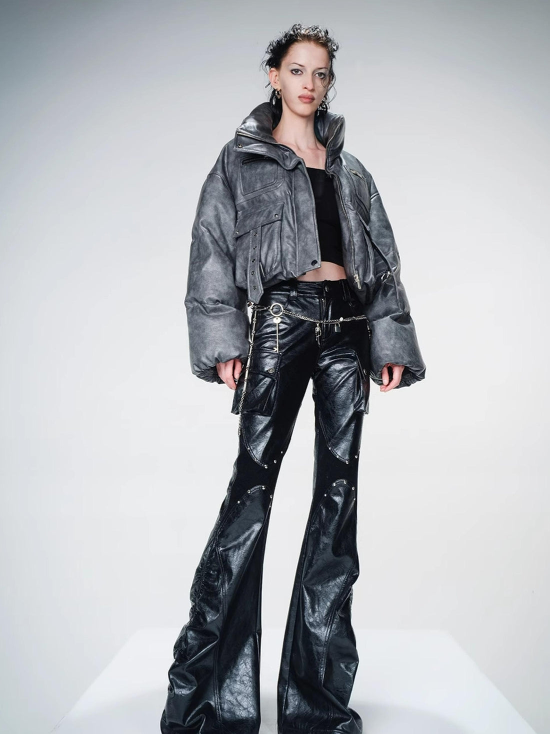 UpdateNN NORTH NODE Padded Short Puffer Jacket With 90 Percent White Duck Down