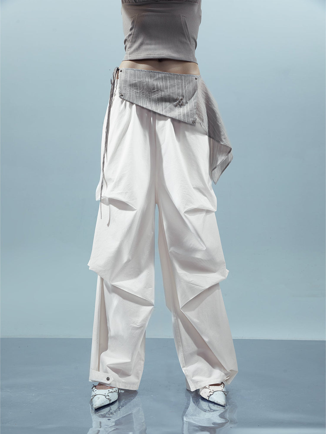 UpdateNN NORTH NODE Parachute Pants With Detachable Skirt