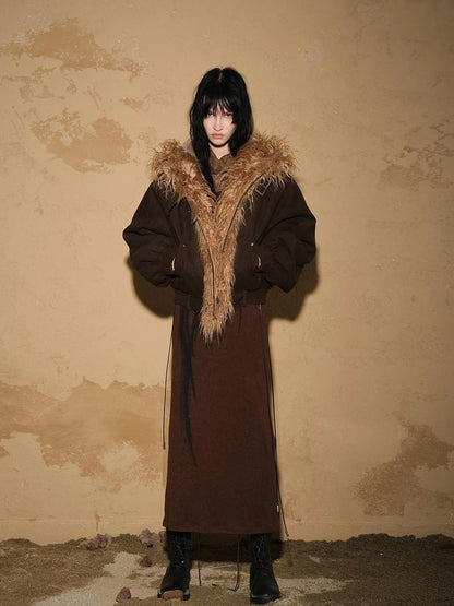 Patchwork Quilted Short Puffer Jacket