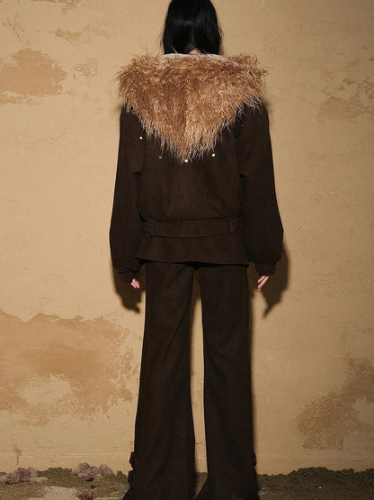 Patchwork Quilted Short Puffer Jacket