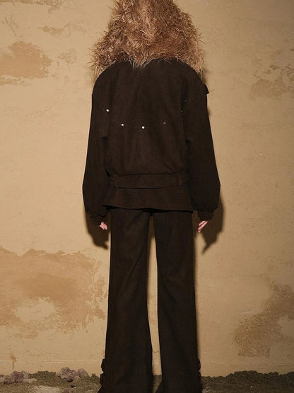 Patchwork Quilted Short Puffer Jacket