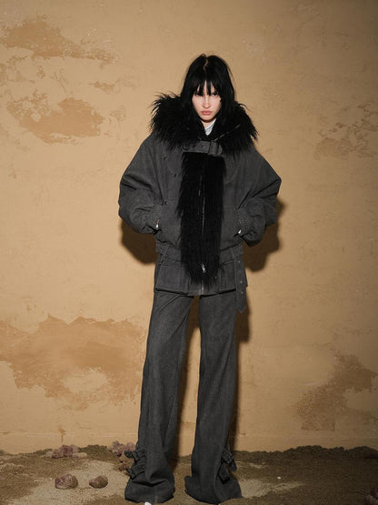 UpdateNN NORTH NODE Patchwork Quilted Short Puffer Jacket