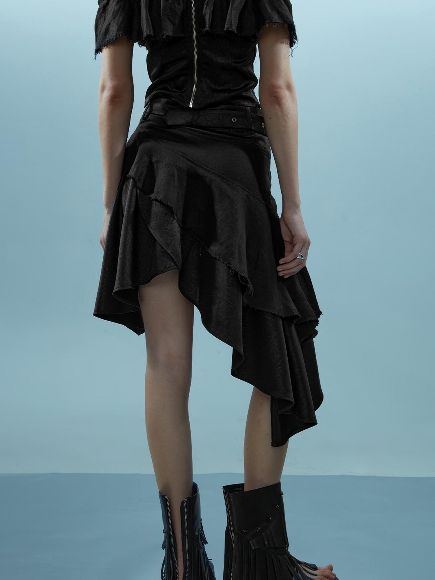 NN NORTH NODE Piscean Loom Ethereal Threads Asymmetrical Linen Set