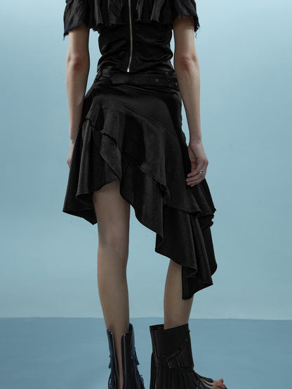 NN NORTH NODE Piscean Loom Ethereal Threads Asymmetrical Linen Set