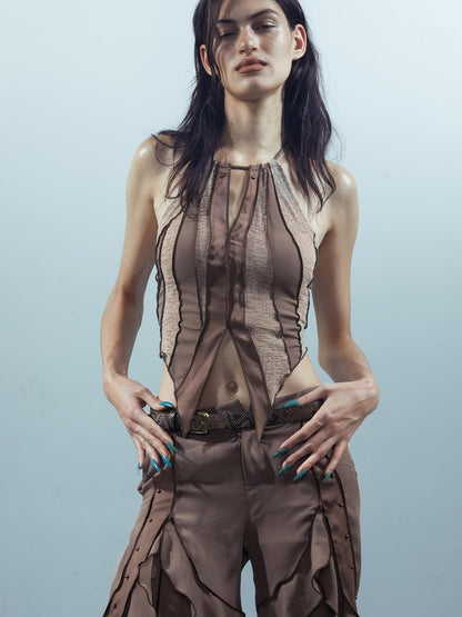 UpdateNN NORTH NODE Piscean Loom Ethereal Threads Cracked Mirage Vest