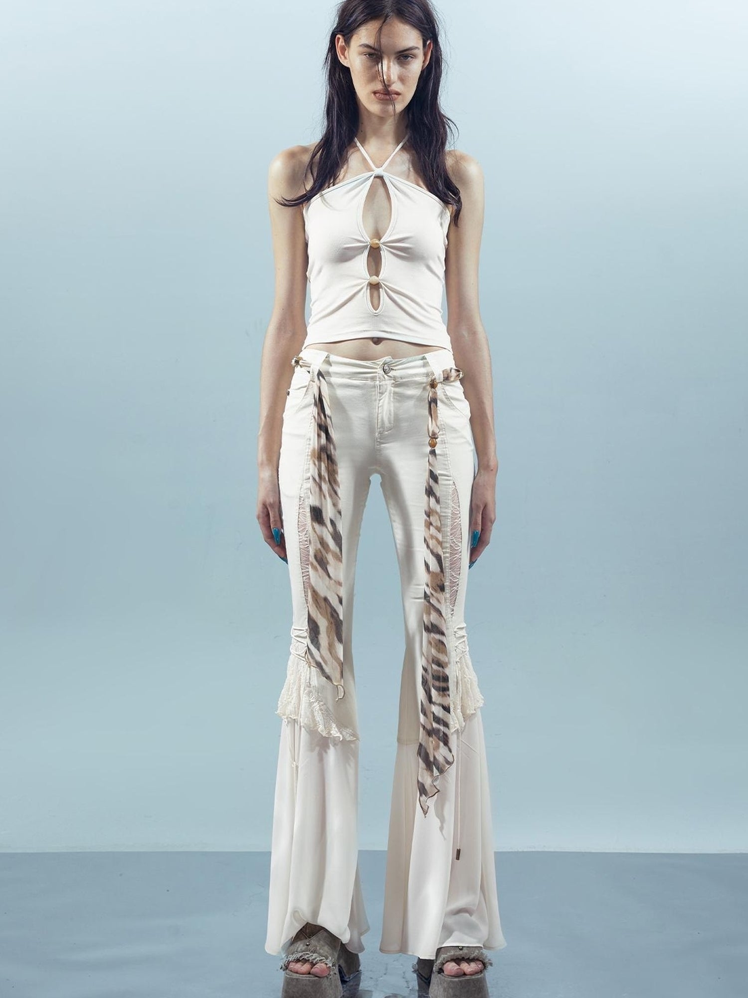UpdateNN NORTH NODE Piscean Loom Ethereal Threads Mirage Cross Strap Camisole