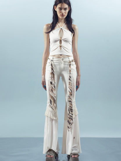 UpdateNN NORTH NODE Piscean Loom Ethereal Threads Mirage Cross Strap Camisole