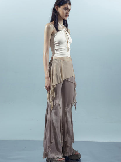 UpdateNN NORTH NODE Piscean Loom Ethereal Threads Mirage Cross Strap Camisole