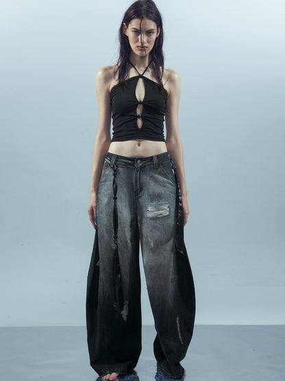 UpdateNN NORTH NODE Piscean Loom Ethereal Threads Mirage Cross Strap Camisole
