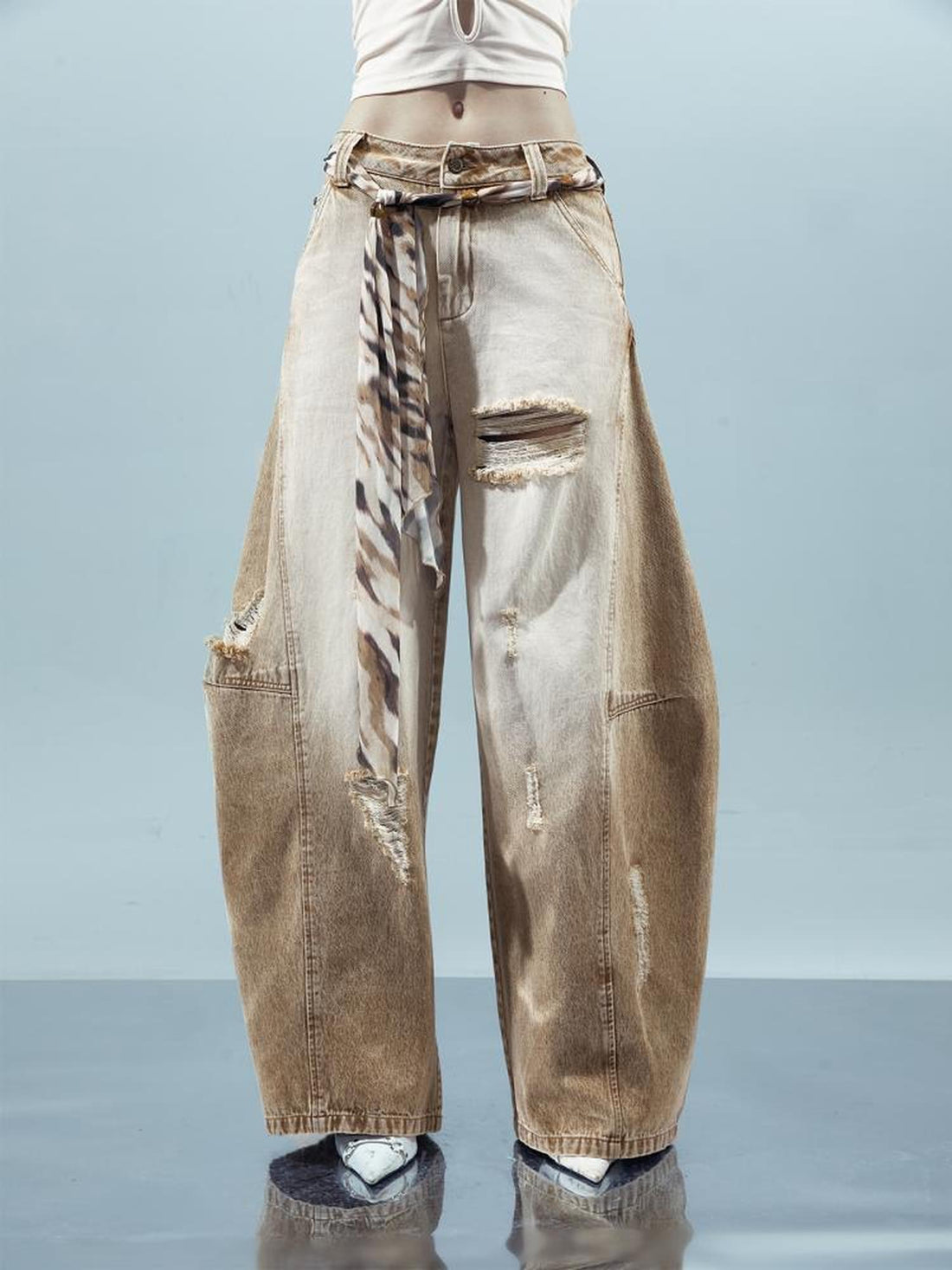 UpdateNN NORTH NODE Piscean Loom Ethereal Threads Tapered Jeans
