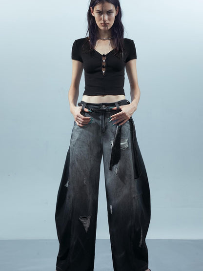 UpdateNN NORTH NODE Piscean Loom Ethereal Threads Tapered Jeans
