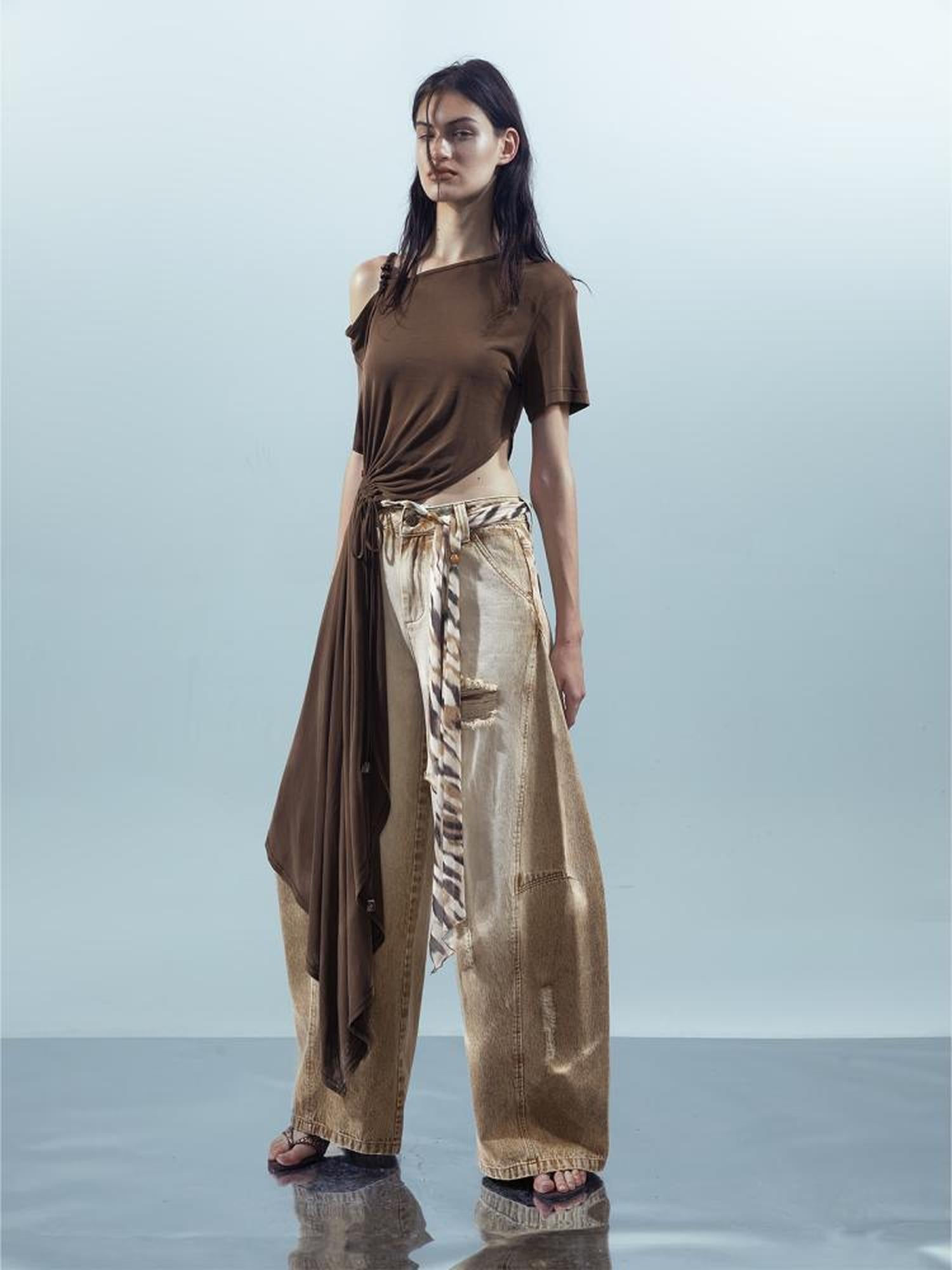 UpdateNN NORTH NODE Piscean Loom Ethereal Threads Tapered Jeans