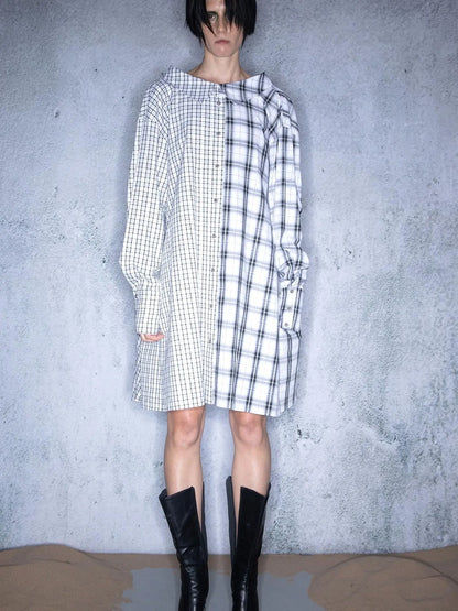 Plaid Patchwork Multi Way Skirt