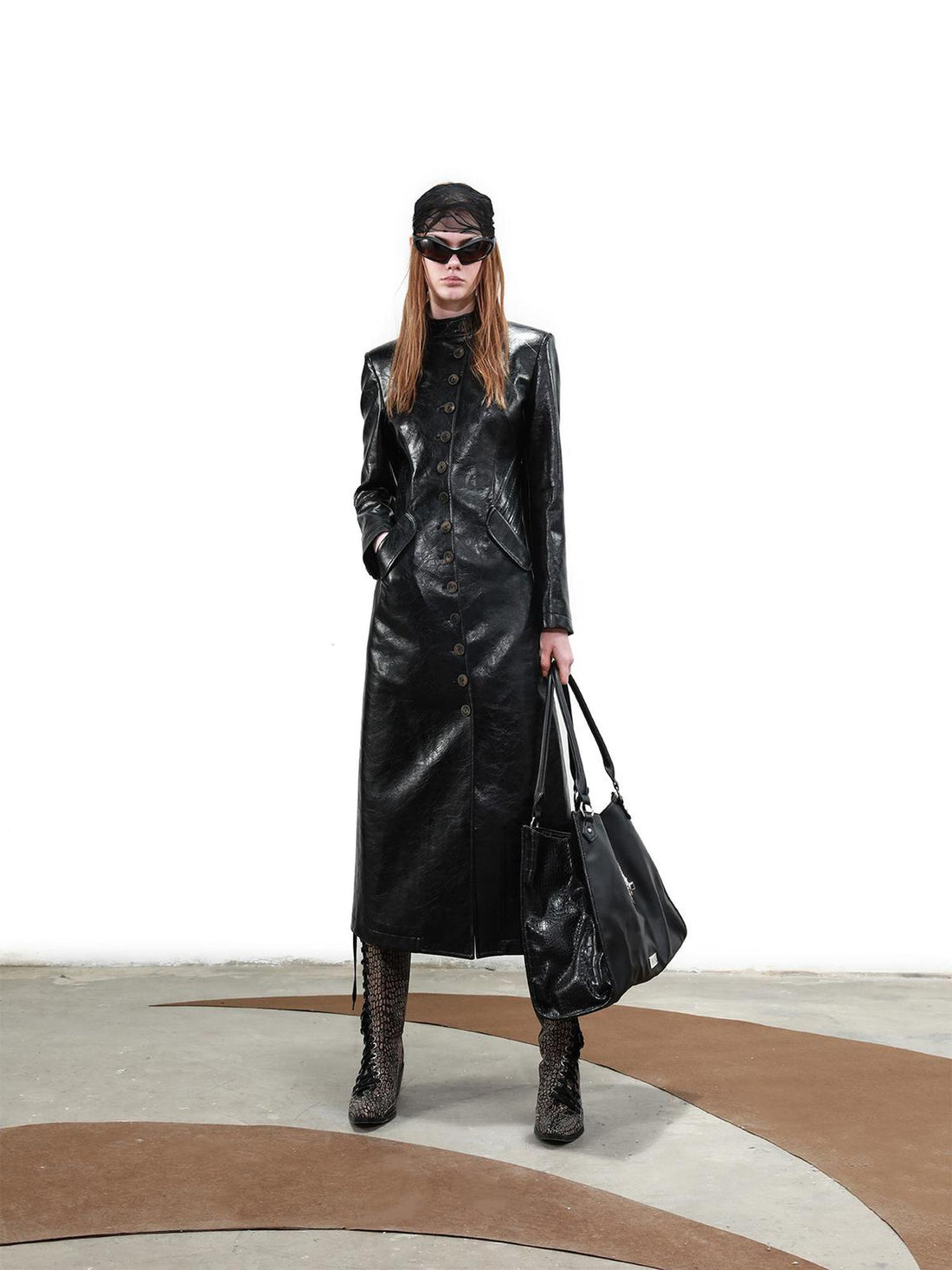 UpdateNN NORTH NODE Planetary Procession Long Trench Coat with Buttons