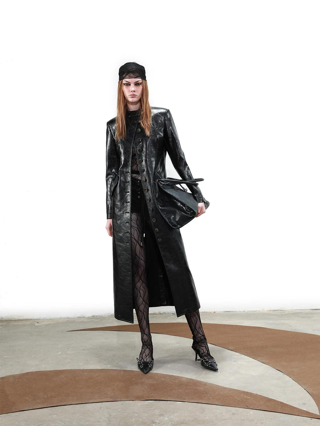 UpdateNN NORTH NODE Planetary Procession Long Trench Coat with Buttons