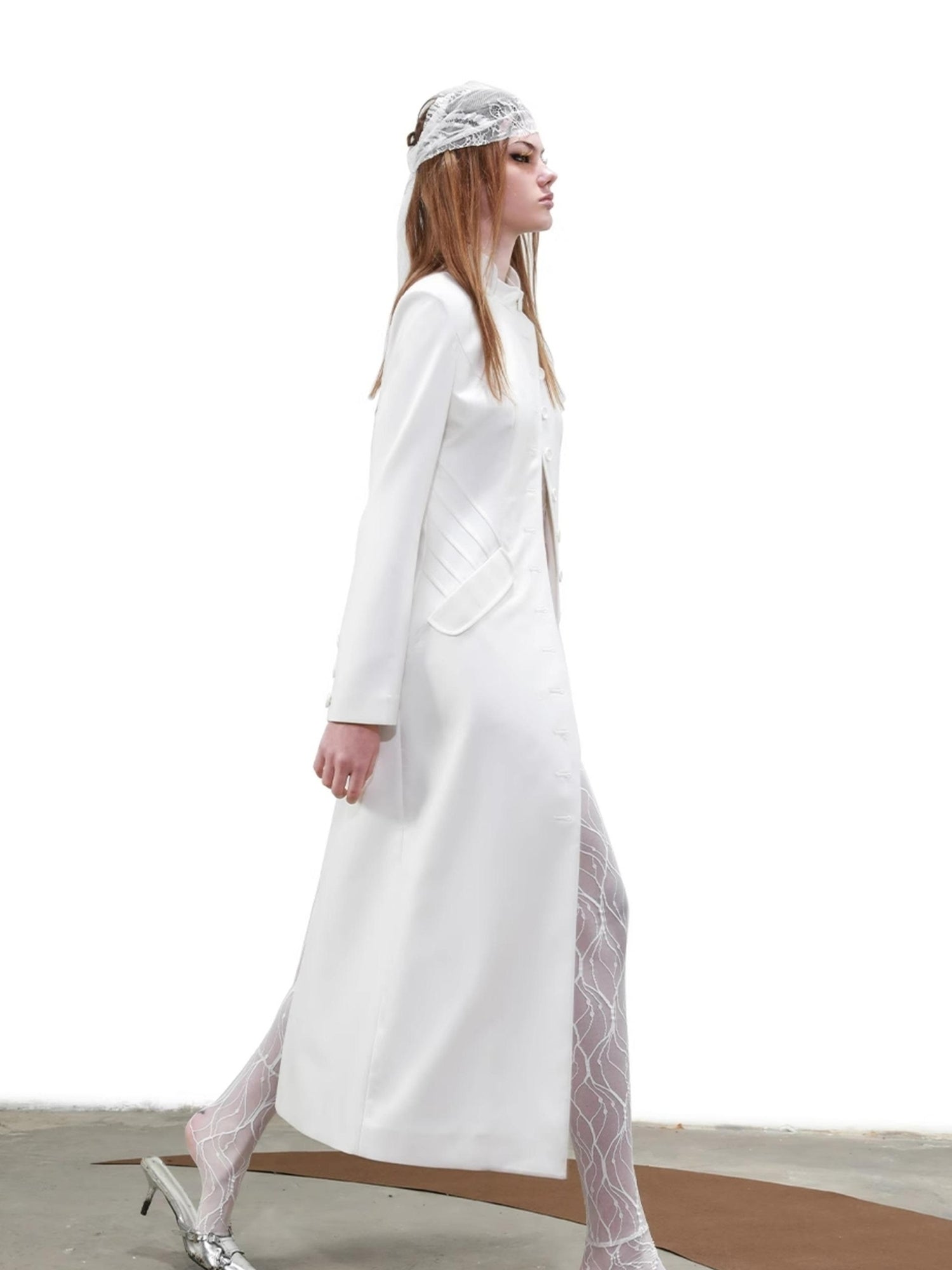 UpdateNN NORTH NODE Planetary Procession Long Trench Coat with Buttons
