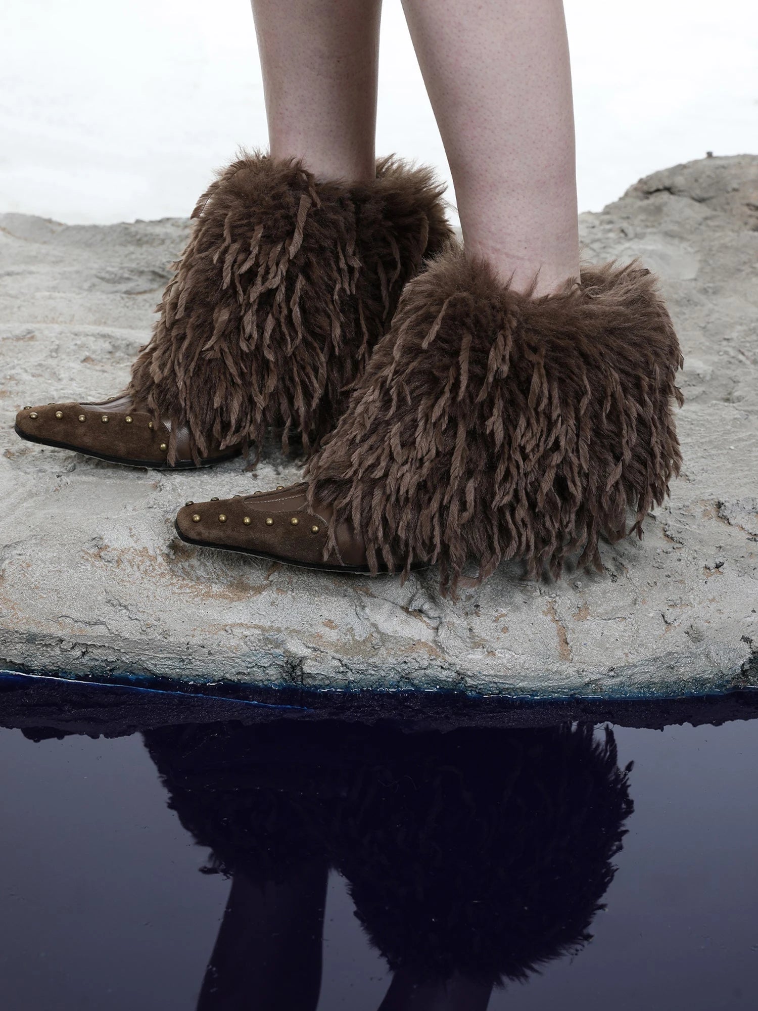 Pointed Toe Stiletto Ankle Boots 6cm Heel