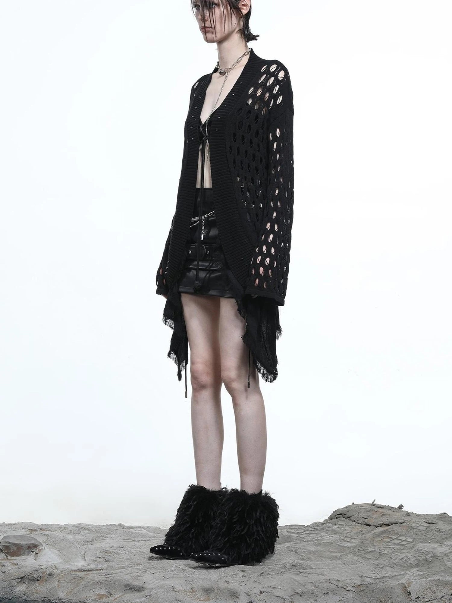 Pointed Toe Stiletto Ankle Boots 6cm Heel