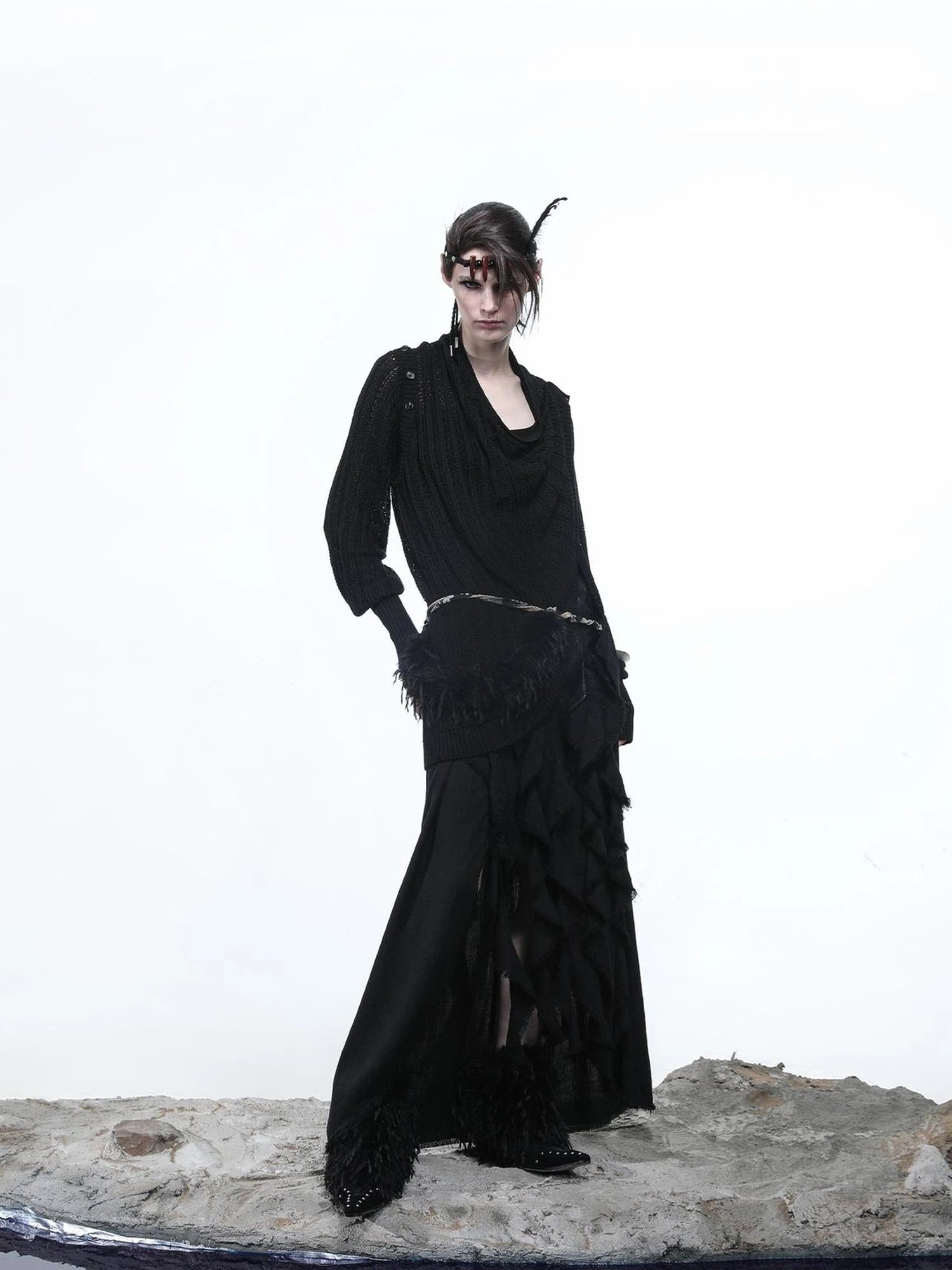 Rayon Cotton Silk Mesh Knit Cardigan