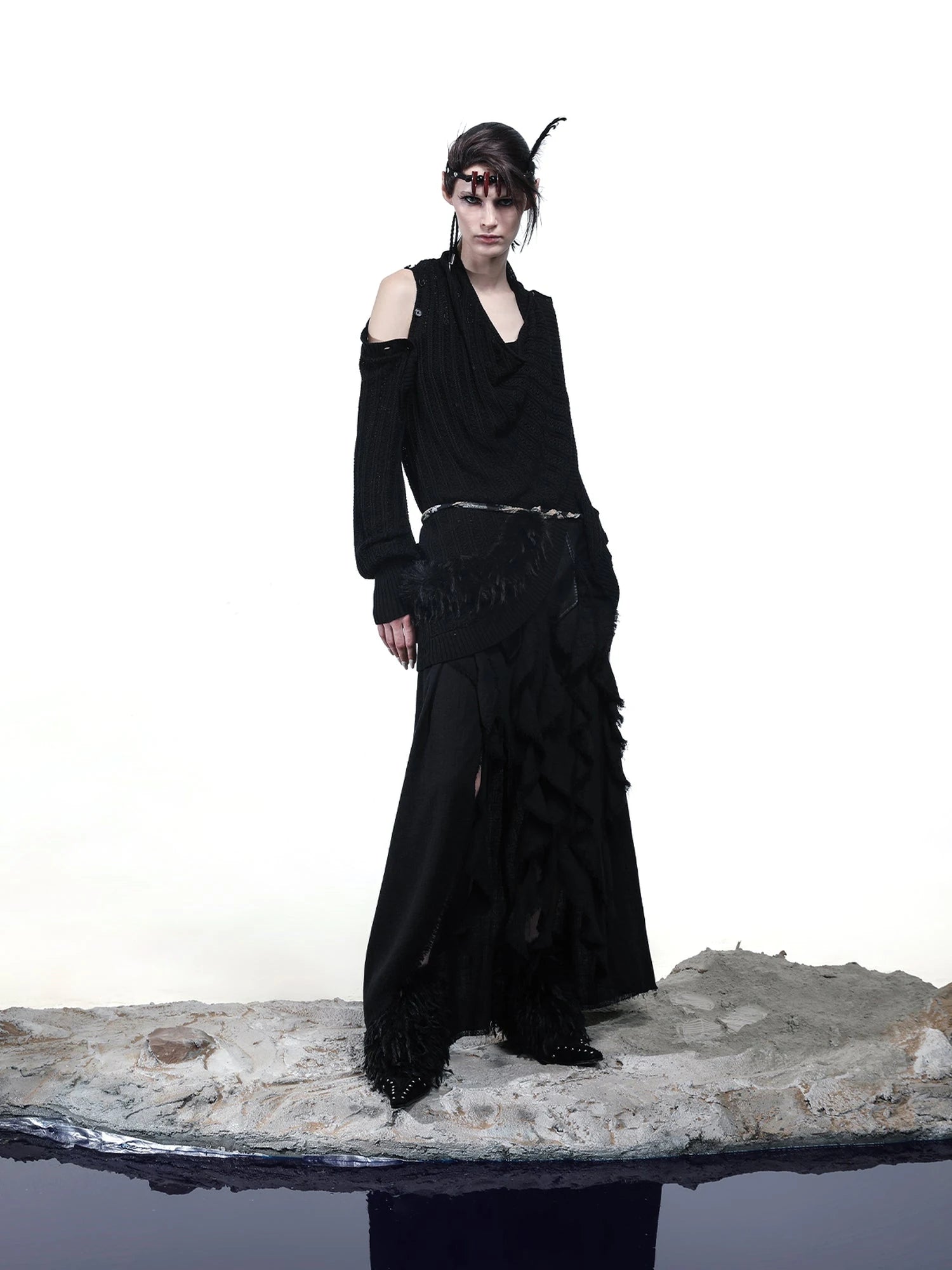 Rayon Cotton Silk Mesh Knit Cardigan