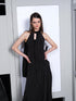 UpdateNN NORTH NODE Satin Drawstring Gown With Detachable Bandeau