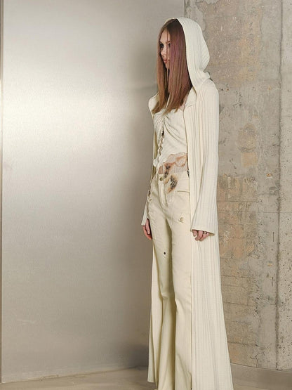 UpdateNN NORTH NODE Slim Fit Flared Pants With Astro Inspired Design