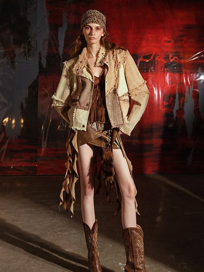 UpdateNN NORTH NODE Soul Dance Fringed Suede Waist Belt