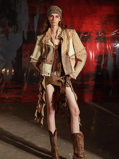 Soul Dance Fringed Suede Waist Belt