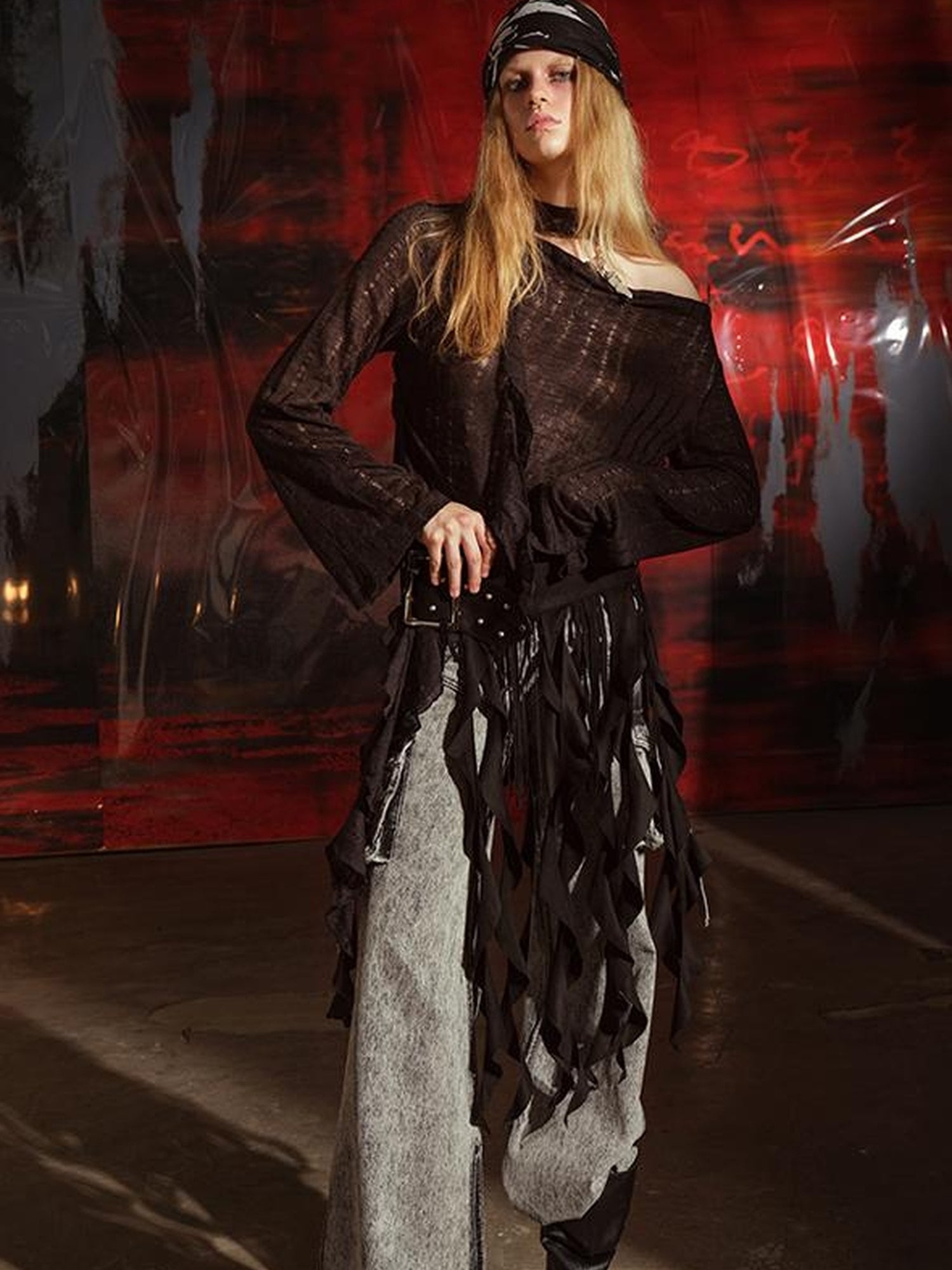 UpdateNN NORTH NODE Soul Dance Fringed Suede Waist Belt