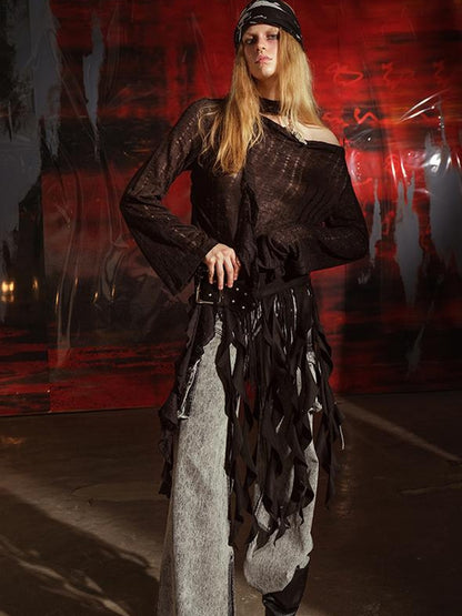 UpdateNN NORTH NODE Soul Dance Fringed Suede Waist Belt