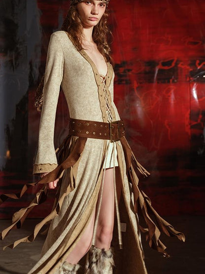 UpdateNN NORTH NODE Soul Dance Fringed Suede Waist Belt