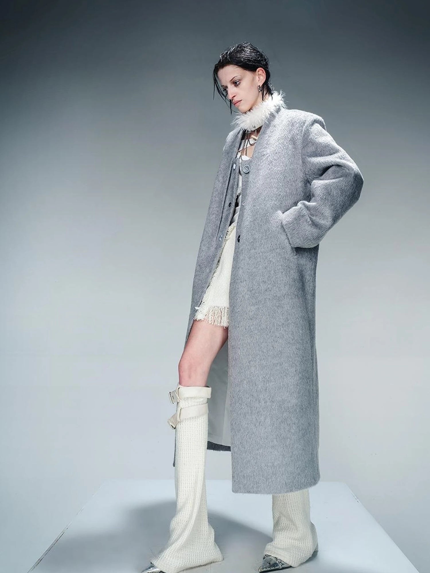 Tailored Mid Length Wool Coat